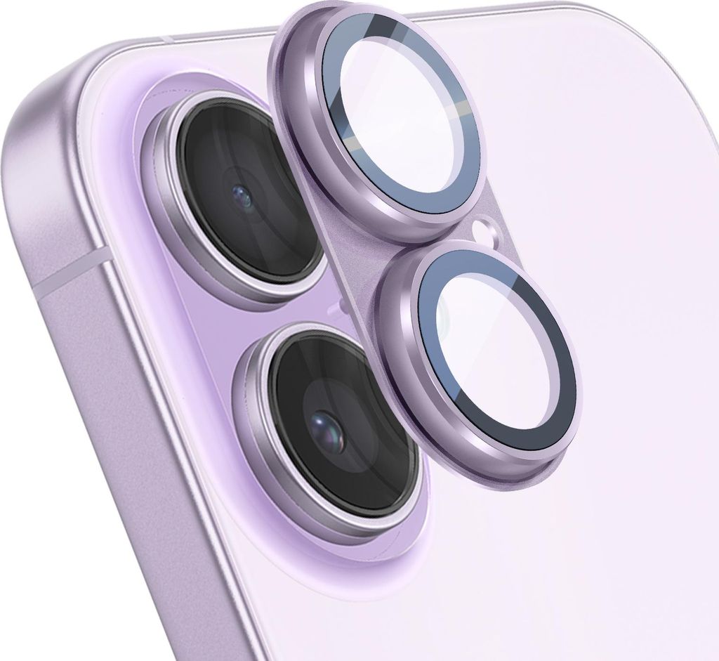 Avizar, Kamera-Objektivschutz iPhone 17 Aluminium-Monoblockrahmen, Lavendel
