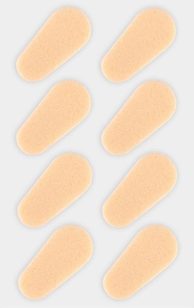 INF Schwamm Nasenpads Hautton (Tropfenform) 10er-Pack - Selbstklebend & Rutschfest