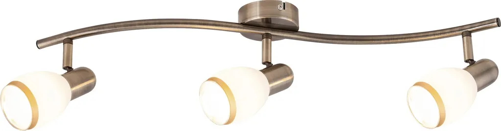 Spot de plafond Rabalux Elite 5972 brun blanc E14 3x40W luminaire chic