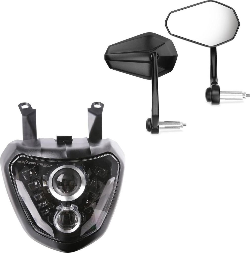 LED Scheinwerfer passend für Yamaha MT-07 14-17 mit ECE QL9 + Motorrad