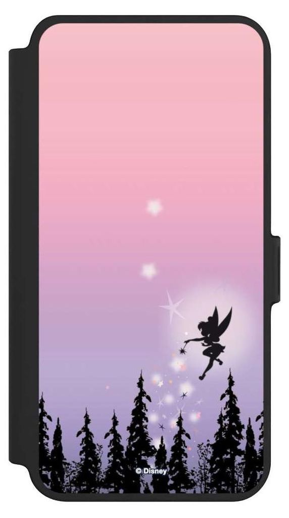 NIVOCASE Klapphülle für Samsung Galaxy S25+ Handyhülle aus Kunst Leder NIVOflip schwarz Disney Offizielles Lizenzprodukt Tinkerbell