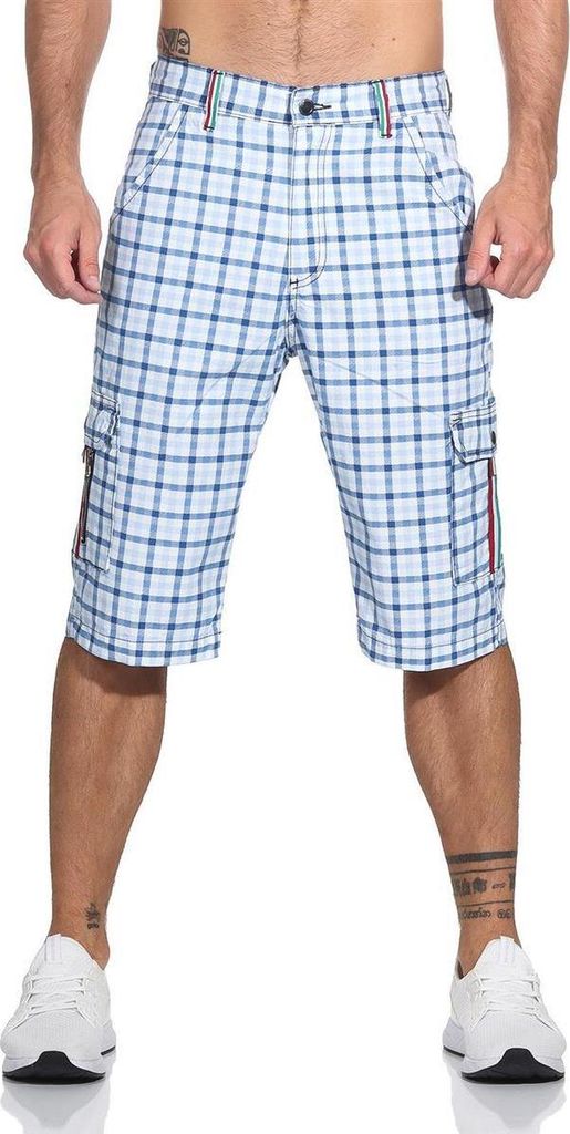 Pánské 3/4 šortky Bermudy Šortky Check Summer / vzor 5-34 Obrázek produktu 