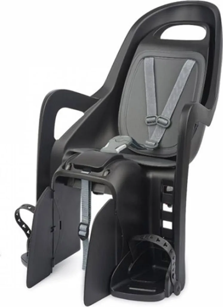 Siège Vélo Groovy Maxi Polisport avec Fixation Porte-Bagage et Repose-Pieds