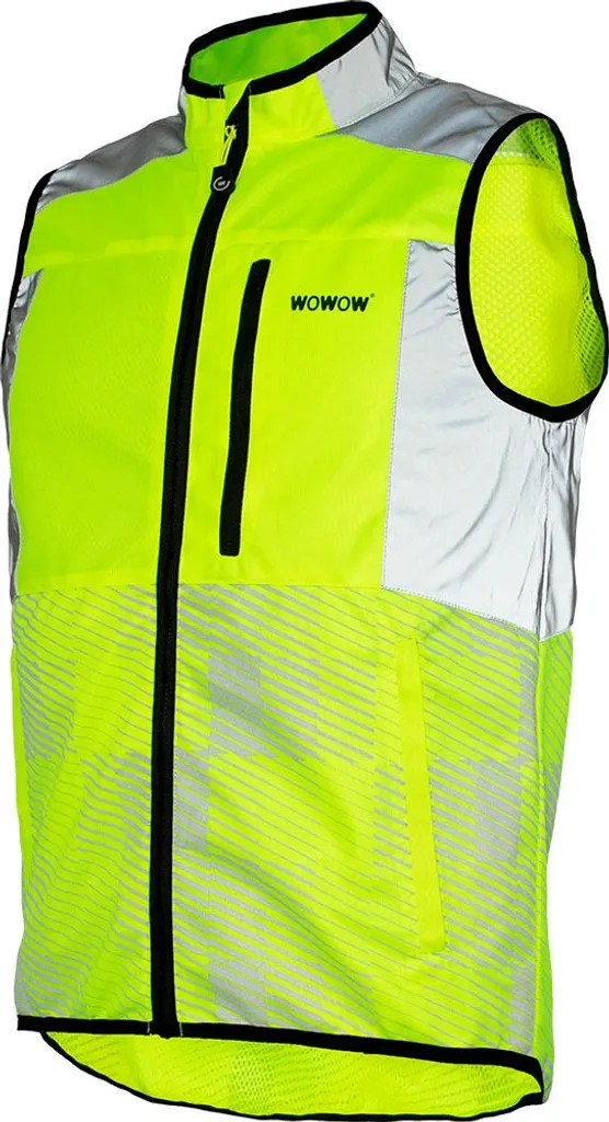 Gilet de Sécurité Réfléchissant Jaune Wowow Tracker Taille M Confortable