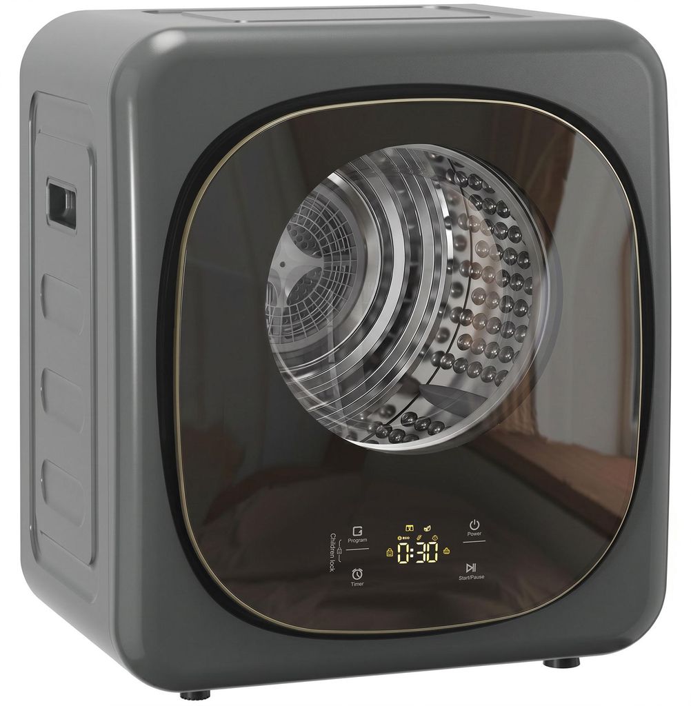 HOMCOM Mini Wäschetrockner mit 5 Programm 800 W 4 kg bis zu Produktbild 