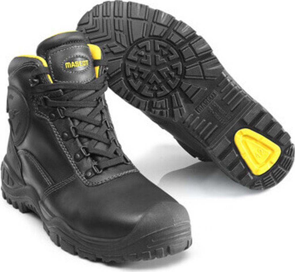 MASCOT Batura Plus Sicherheitsstiefel S3 Sicherheitsschuhe Größe 1143, schwarz/gelb | Packung (1 Stück)