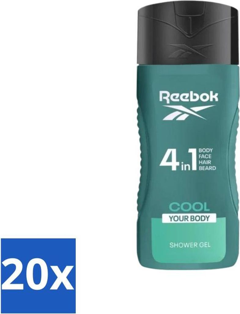 Reebok Cool Your Body sprchový gel 4 v 1 400 ml - hodnotné Obrázek produktu 