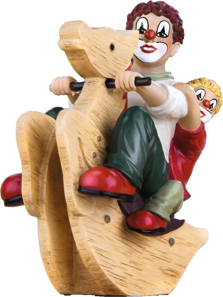 Gilde Clown, "Hottepferdchen", Kunstharz, mehrfarbig, VE 1, L. 11 cm, B. 6 cm, H. 14 cm Höhe: 14.00 cm Breite: 6.00 cm Tiefe: 11.00cm 10231