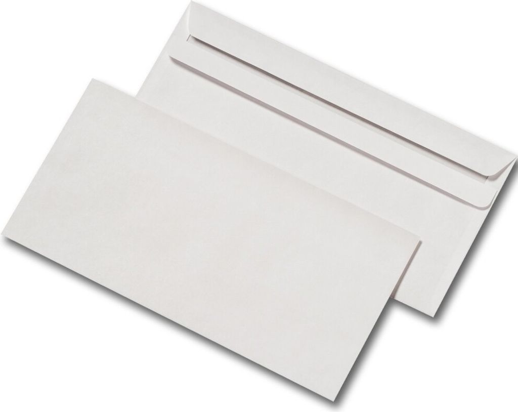 MAILmedia Briefumschläge DIN lang ohne Fenster weiß Produktbild 