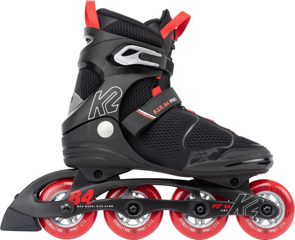 K2 F.I.T 84 PRO Inlineskates Unisex czarny/czerwony 45 Zdjęcie produktu 4