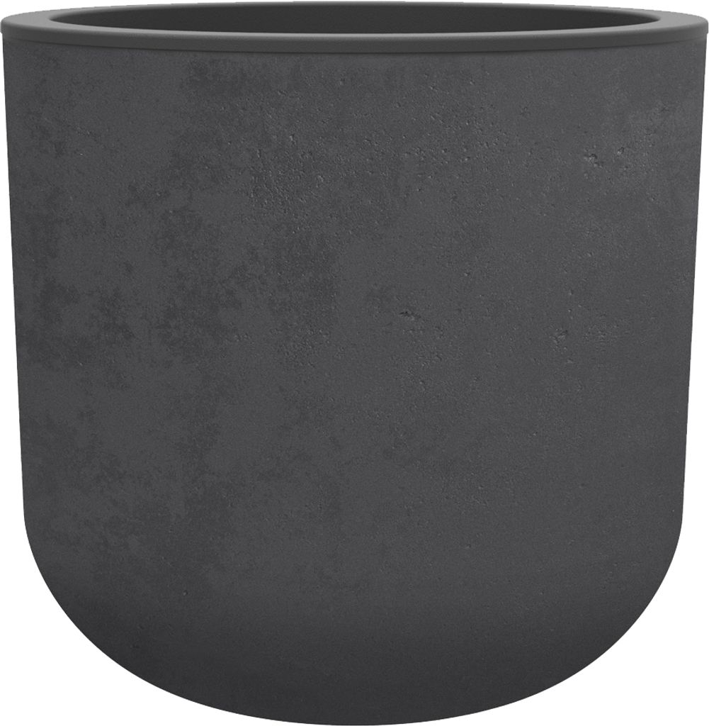 Runder Basalt-Topf bis 67l Anthrazit - Eda