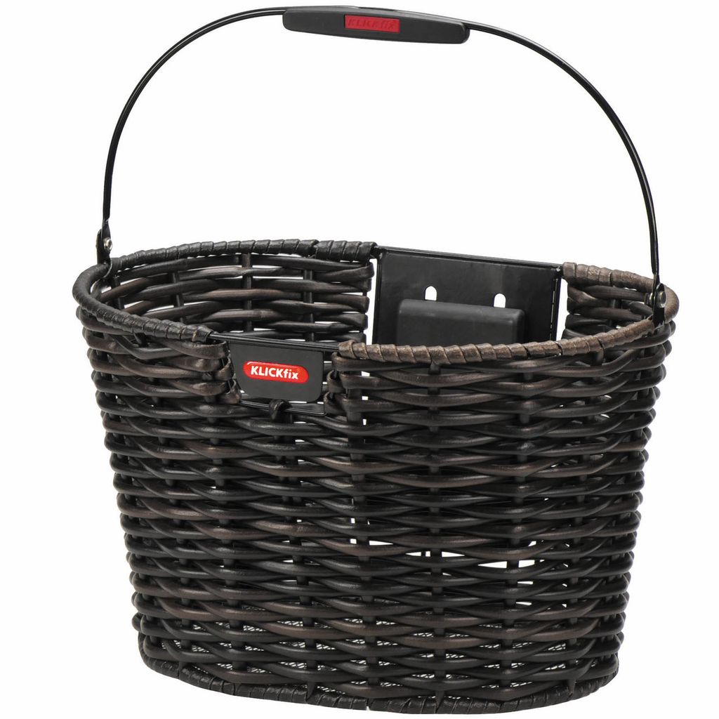 KLICKfix Structura Oval, Vorderseite, Fahrradkorb, Metall, Produktbild 