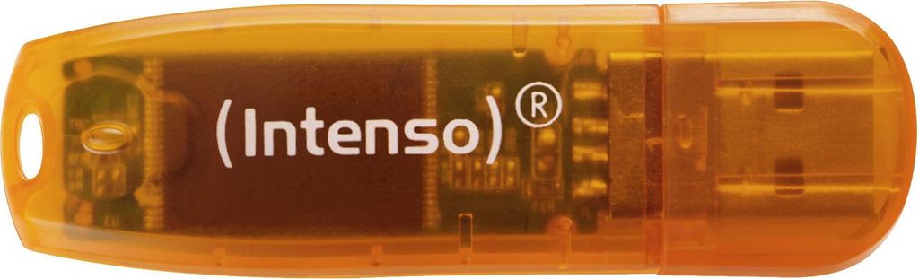 Intenso 3502490 Rainbow LINE 64 GB USB 2.0 Stick - oranžový Obrázok produktu 