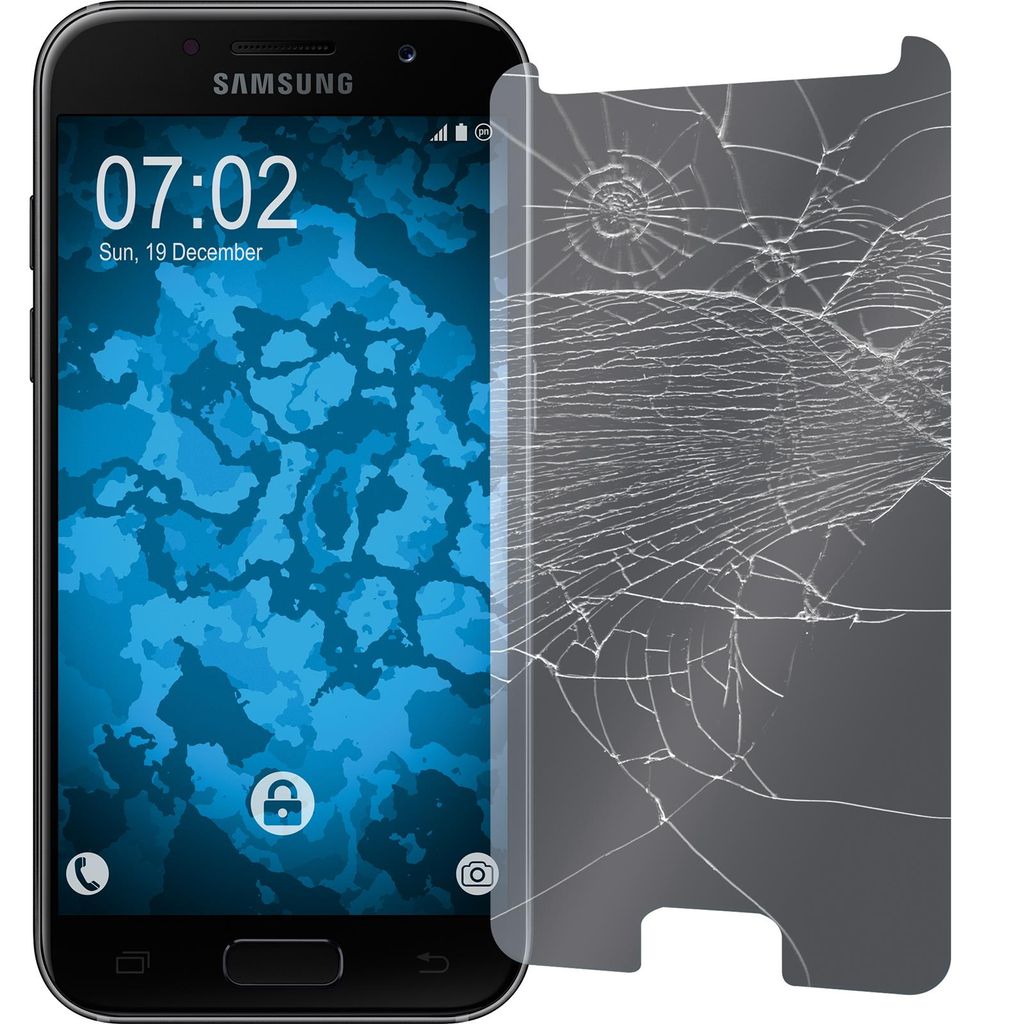 1er-Pack PhoneNatic Glas-Folie Privacy kompatibel mit Samsung Galaxy A3 2017 - Panzerglas für Galaxy A3 2017