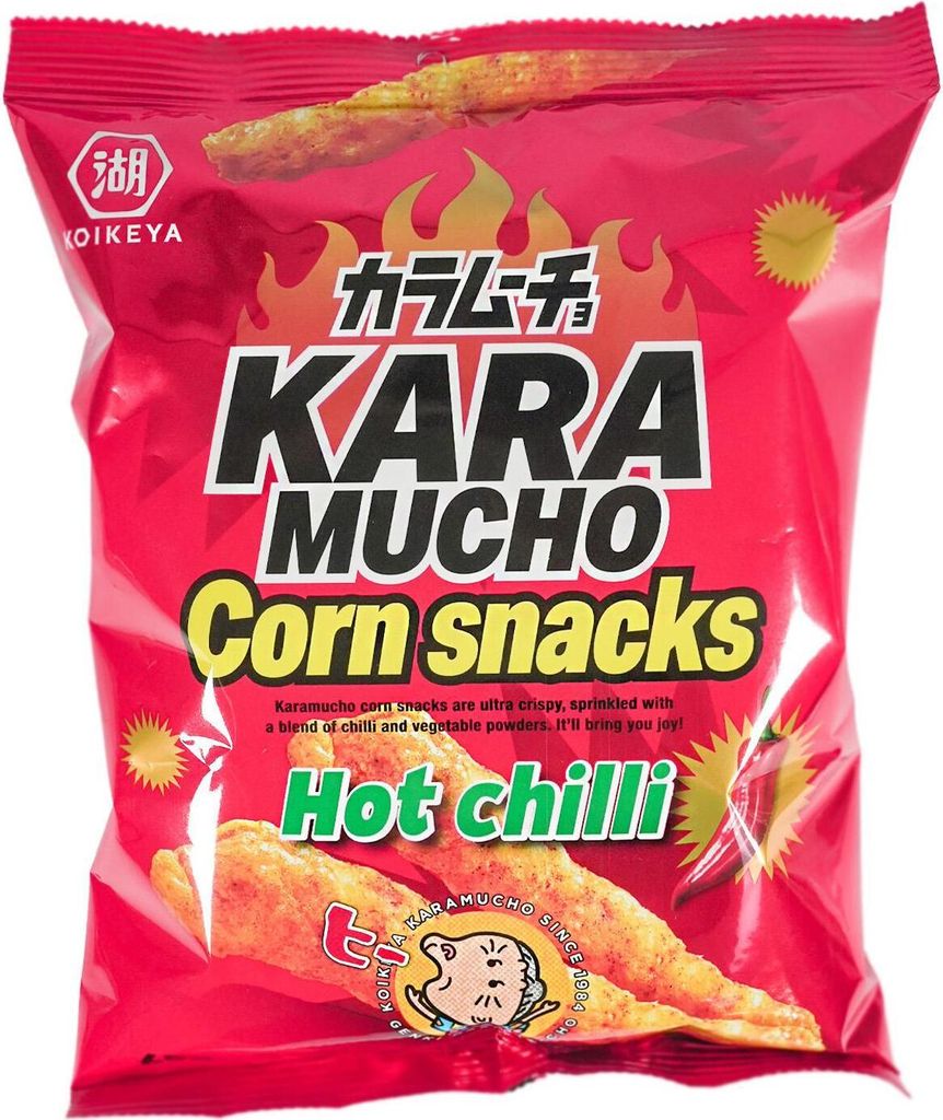 Koikeya Karamucho Mais Snacks süss Hot Chilli 65g Produktbild 