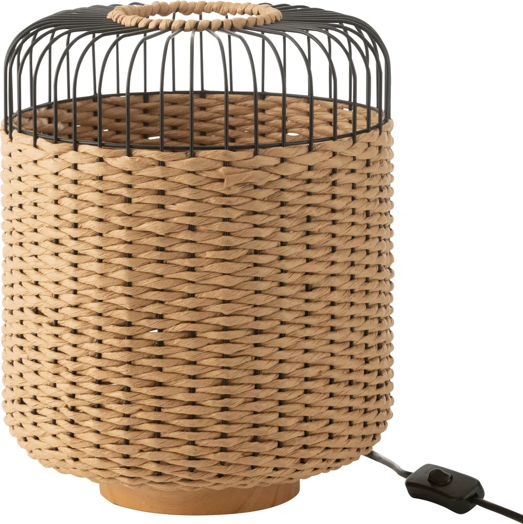 Lampe Métal Naturel J-Line pour Bureau et Chambre - Ambiance Cosy