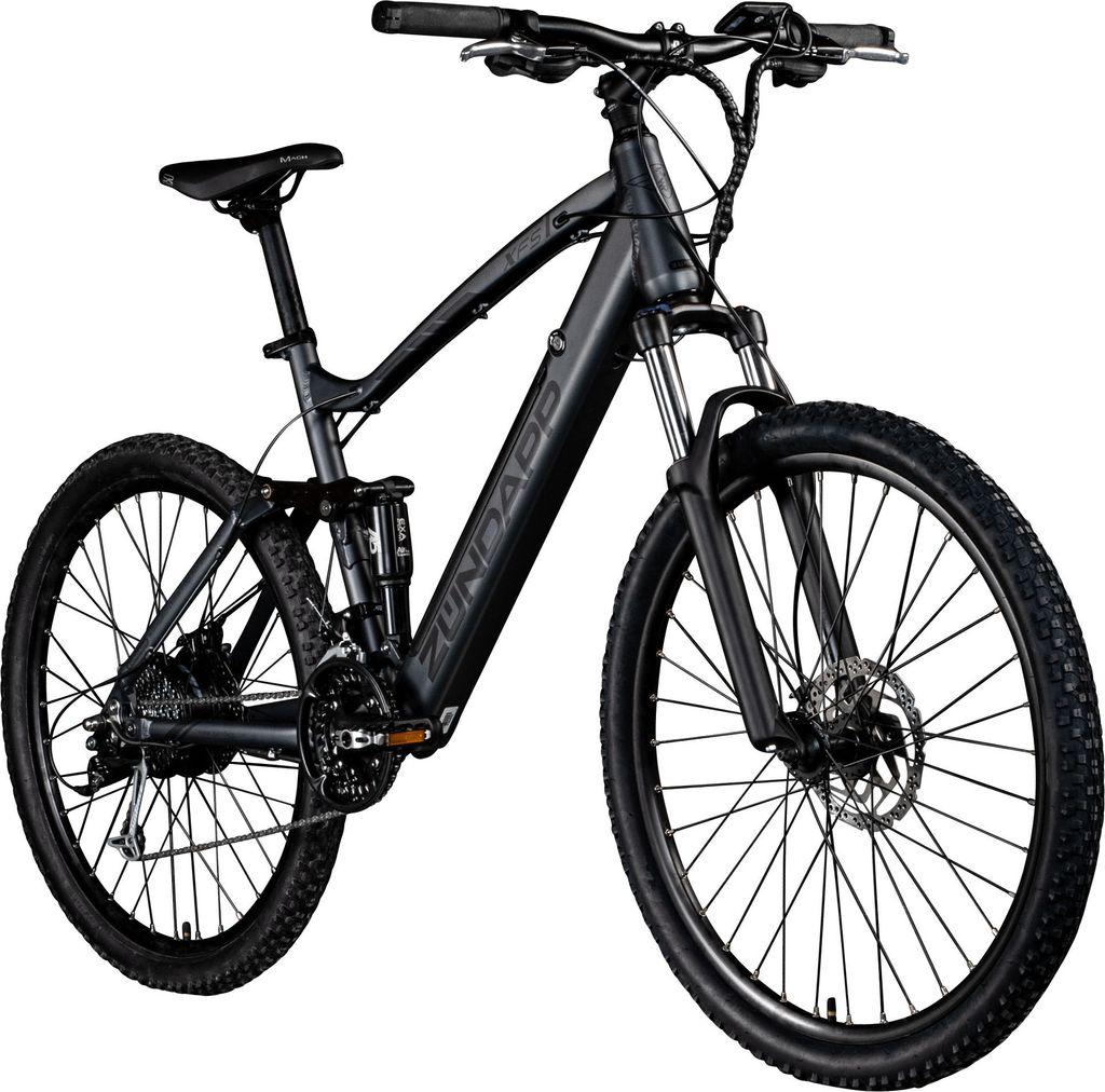 Zündapp XFS E-Mountainbike für Damen und Herren ab 170 cm E Bike 27,5 Zoll EMTB Fully schwarz