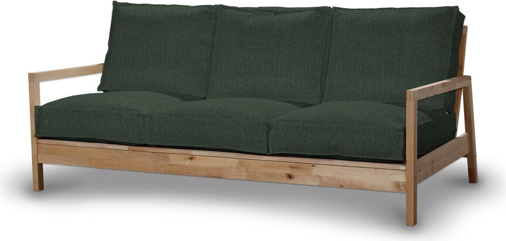 Dekoria Bezug für Lillberg 3-Sitzer Sofa, dunkelgrün, Sofahusse, Lillberg 3-Sitzer