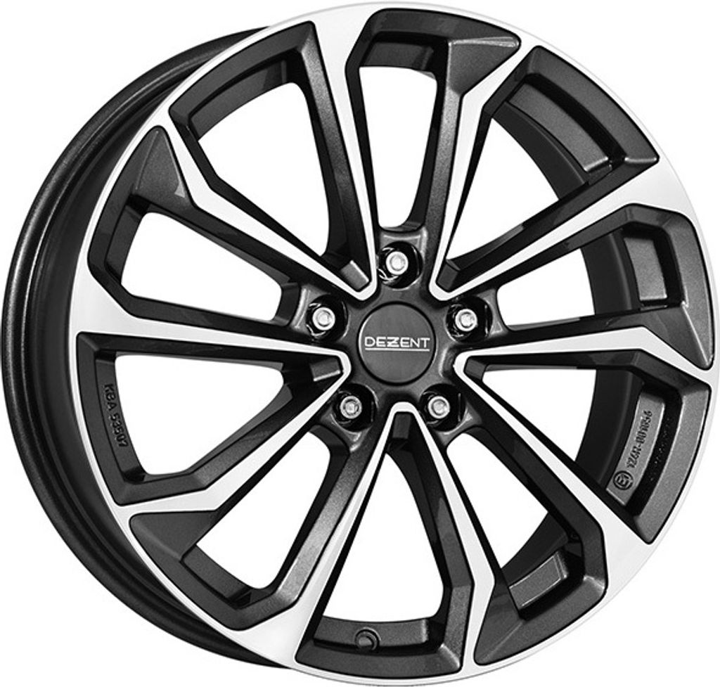 ALUFELGE DEZENT KS dark 7x17 5x114.3 ET 43.5 GUNMETAL/POLISHED