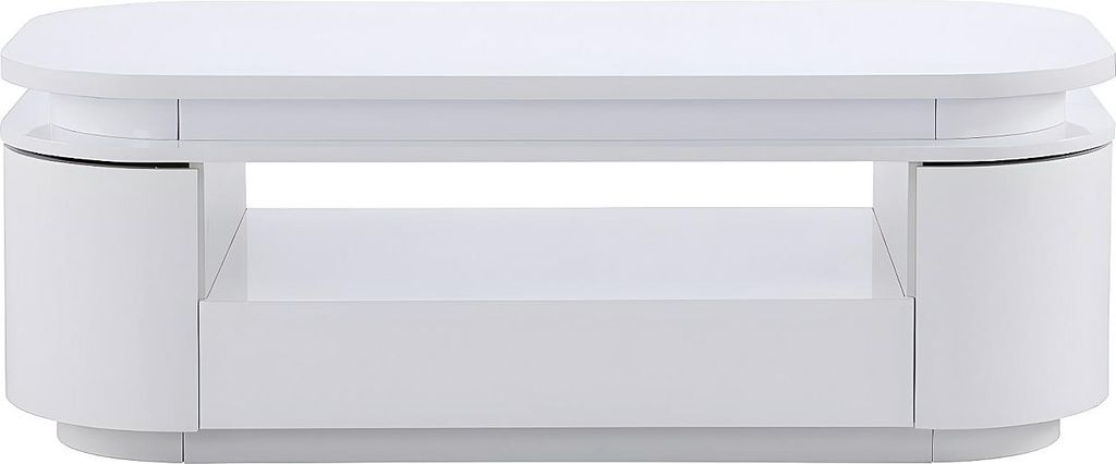 4-türige Bank mit 1 Schublade und LED-Beleuchtung - MDF - Produktbild 