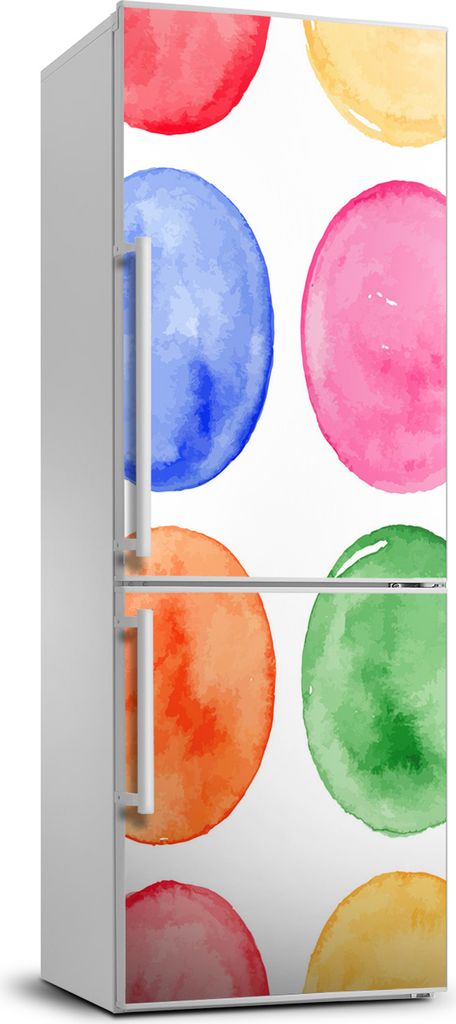 Tulup Kühlschrankdekoration - 70x190 cm - Aufkleber auf dem Kühlschrank - bunte Kreise