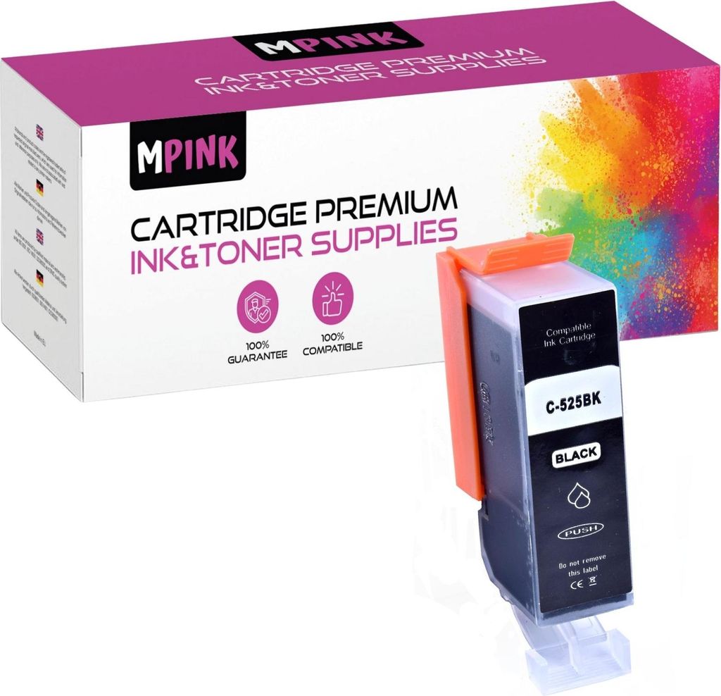 Druckerpatronen für Canon PGI-525BK Schwarz Pixma iP4820 4870 MG5120 5220 5350 MX715 885