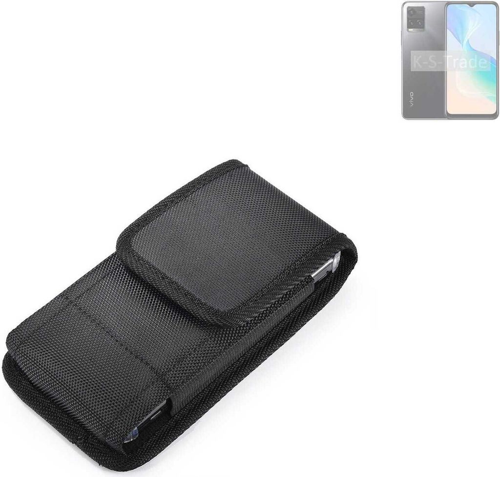 Holster Gürteltasche kompatibel mit Vivo Y33s Holster Gürtel Tasche wasserabweisend Handy Hülle Schutz Hülle Outdoor schwarz K-S-Trade