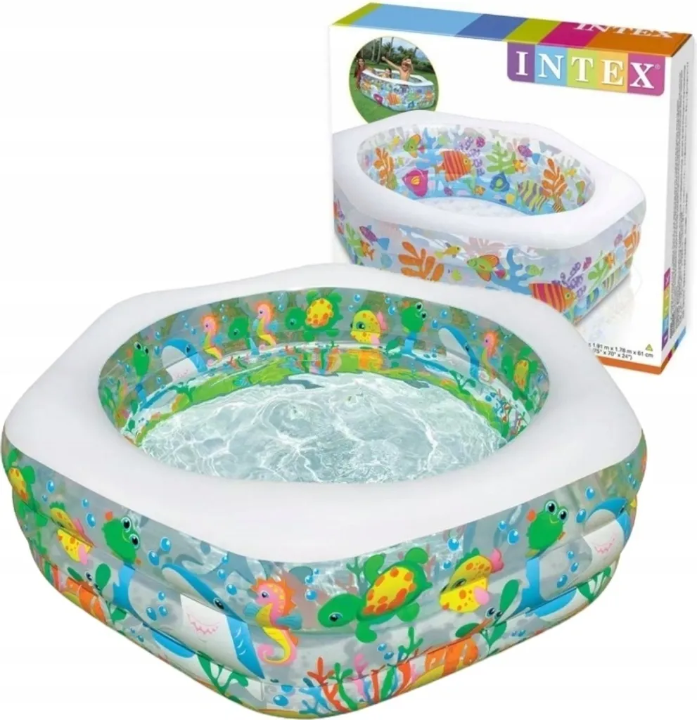 Jouet aquatique aquarium INTEX 56493NP avec parois vinyle multicouches