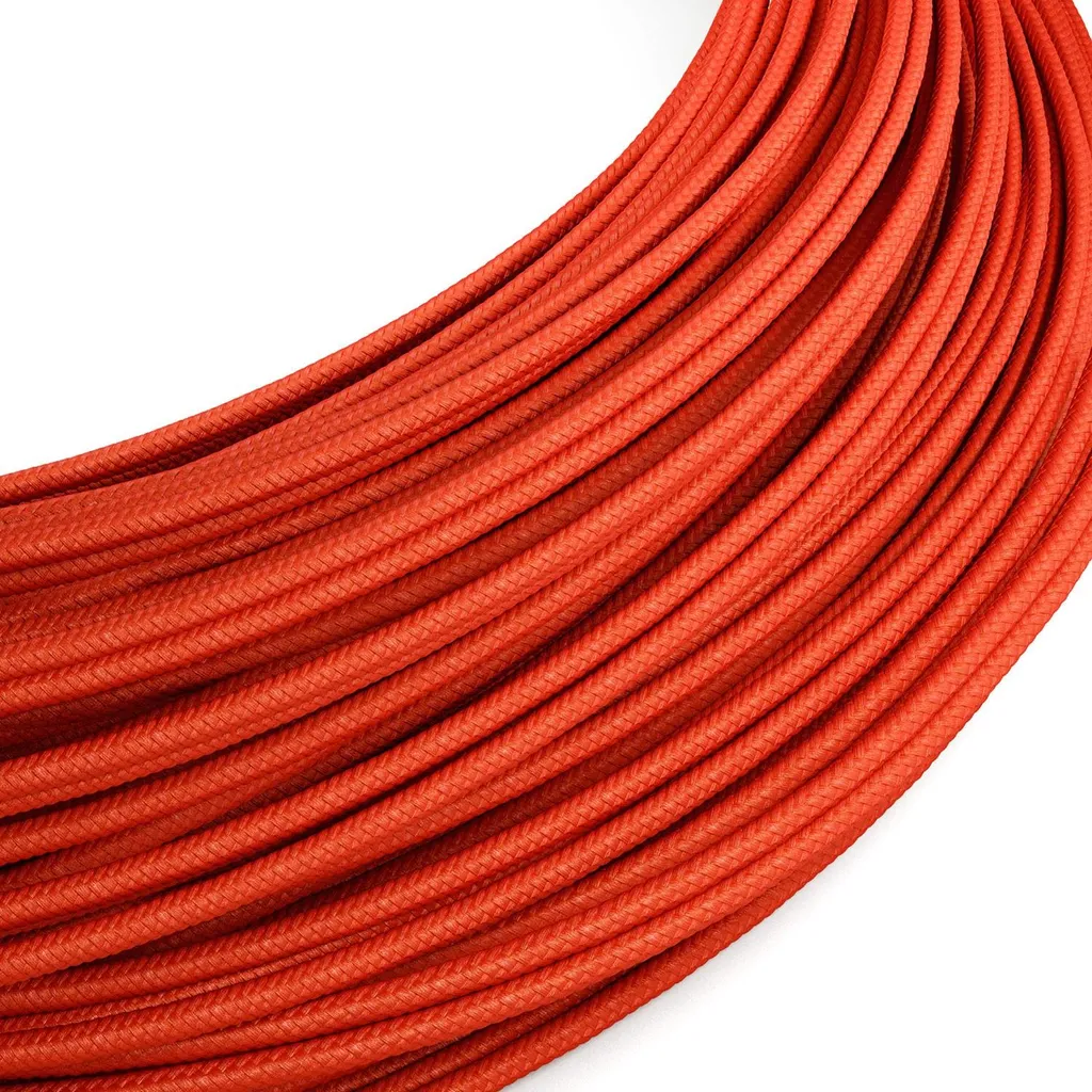 Câble électrique SELV 2x0,35 mm² Creative-Cables rouge RM09 rond 50m