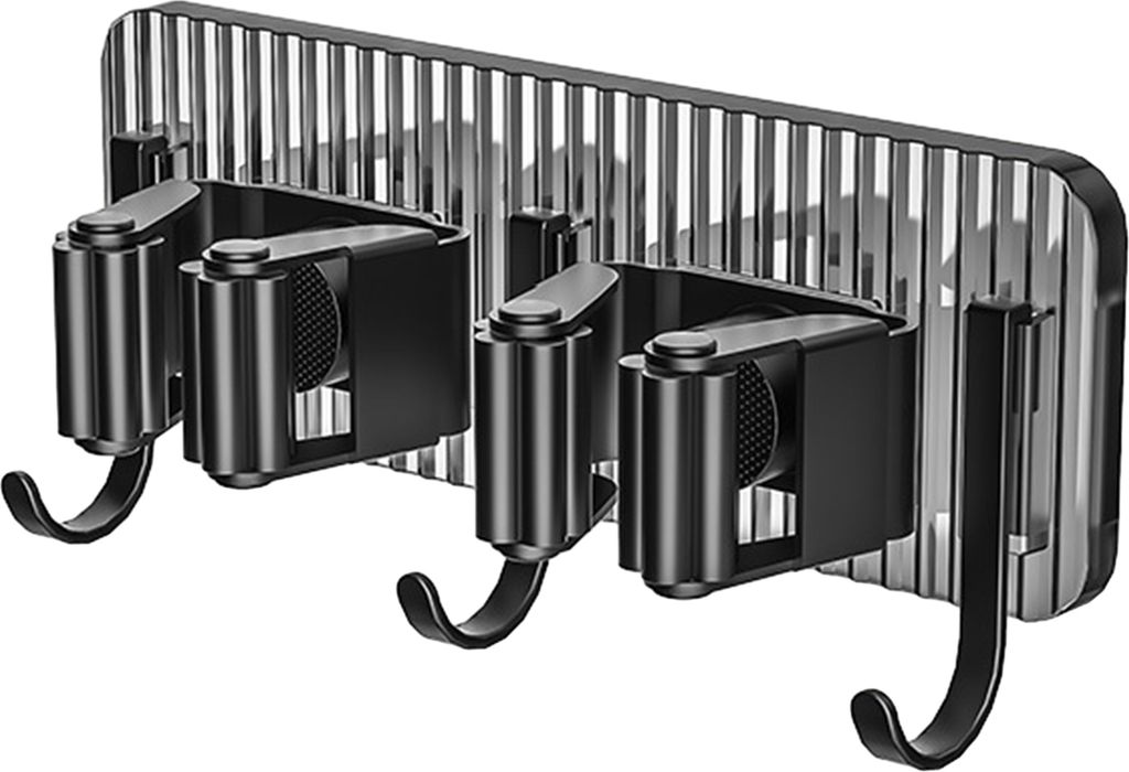Mopp-Besenhalter, Wandmontage, robuster, stanzfreier Organizer für die Garage, Wäscheschrank, Aufbewahrung im Innen- und Außenbereich