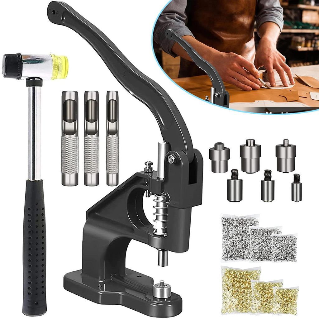 Handpresse Ösenpresse Profi‑Ösenzangen Set, Produktbild 