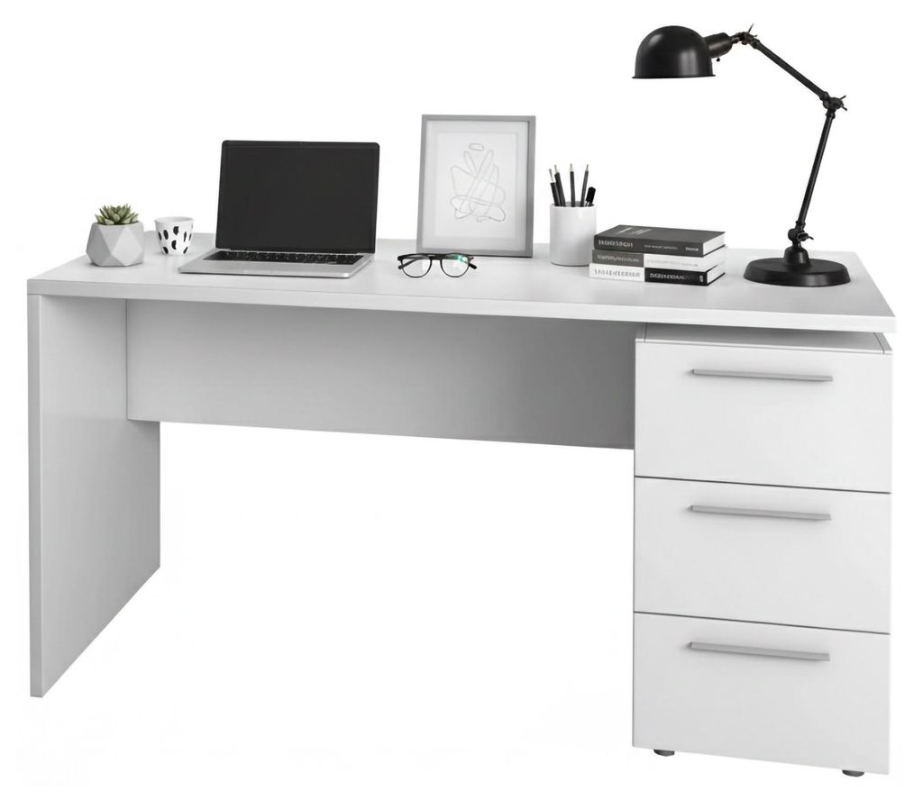 Schreibtisch mit 3-Schubladen-Container B138 cm Produktbild 