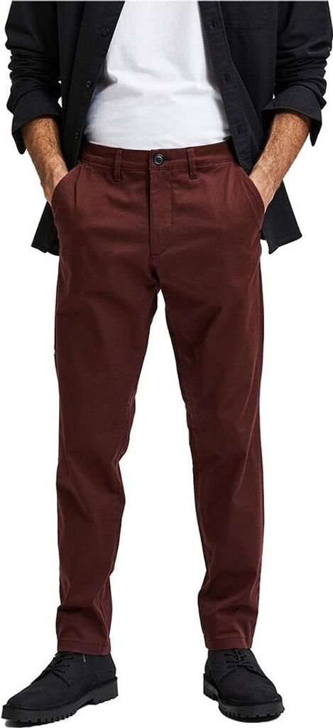 Selected Slim Miles Flex Chinohose Braun 28 / 32 Mann Braun 28