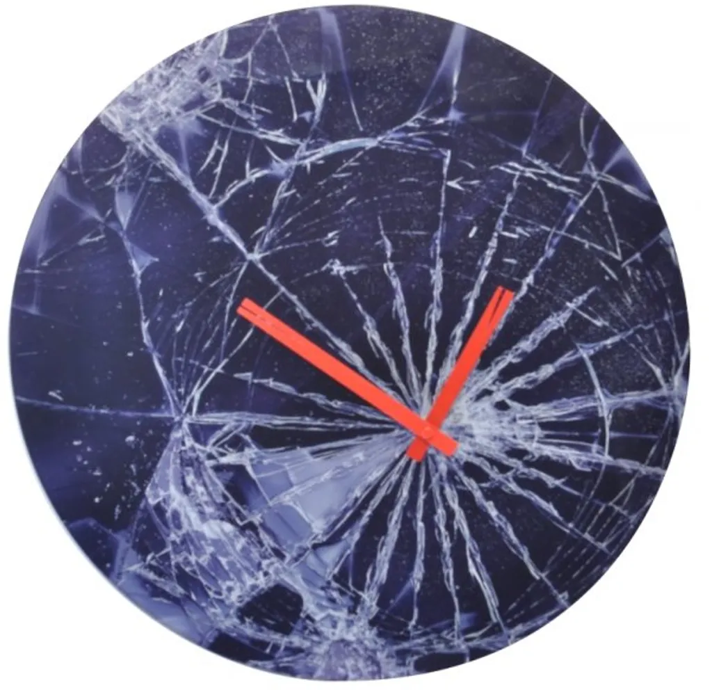 Horloge murale Nextime Crash 43cm : finissez-en avec les murs sans relief