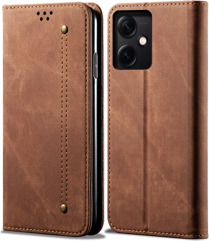 Cover Professionale Redmi Note 12 | Custodia Libro Business Marrone