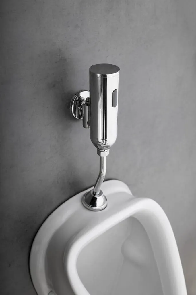 Valvola Automatica per Orinatoio a Parete Cromo - Design Moderno Touchless - 3