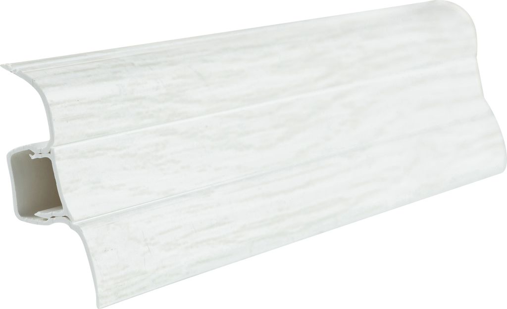 SN Deco - Sockelleiste PVC 53.01 Weissesche (20 Meter / 10 Leisten)