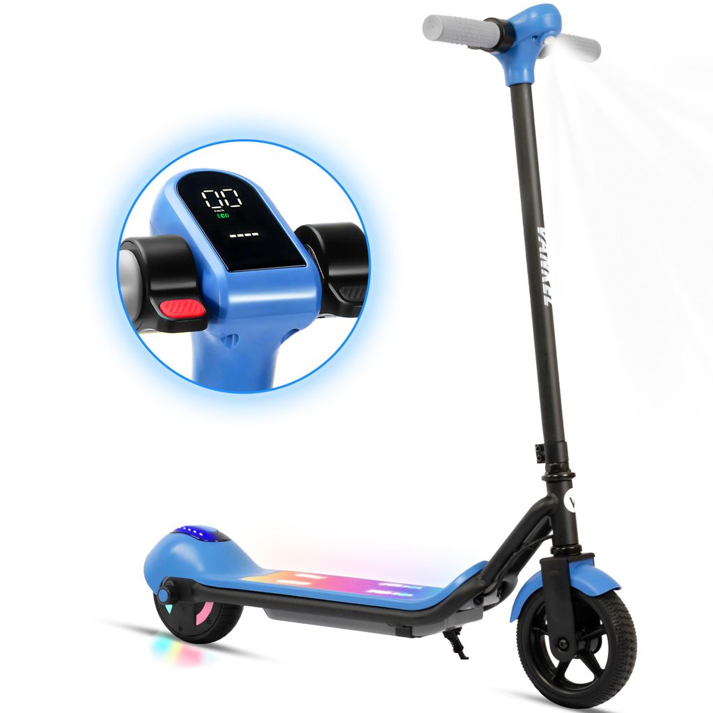 VANKEL detská e-kolobežka modrá, 110W motor, LED a Obrázok produktu 