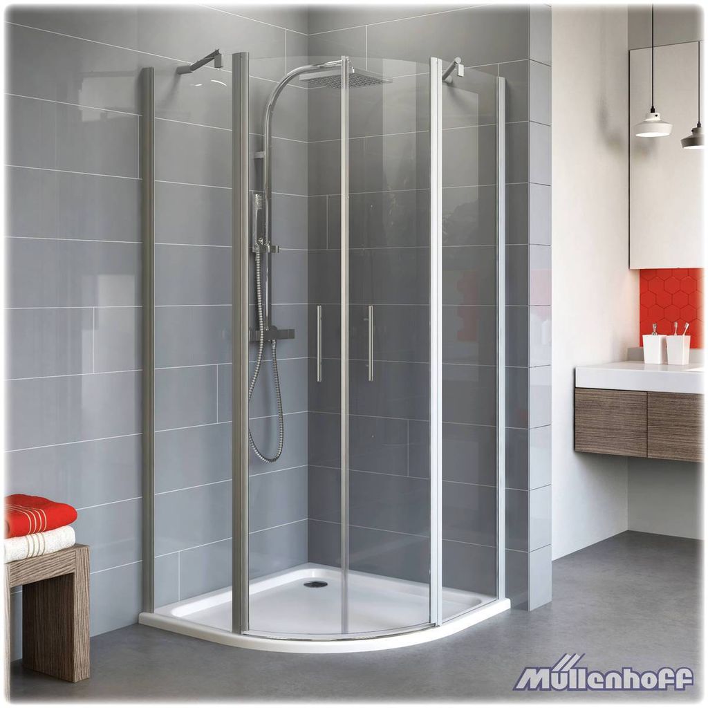 Schulte Alexa Style 2.0 Runddusche, 900/900, Radius 550, Dusche, Bad