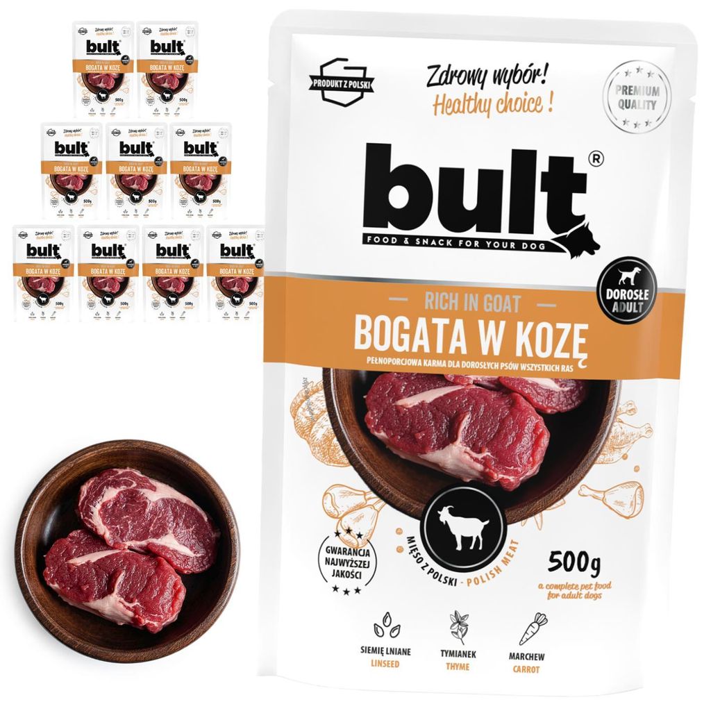 BULT | Krmivo pro psy s kozím masem – sada mokrého krmiva Obrázek produktu 