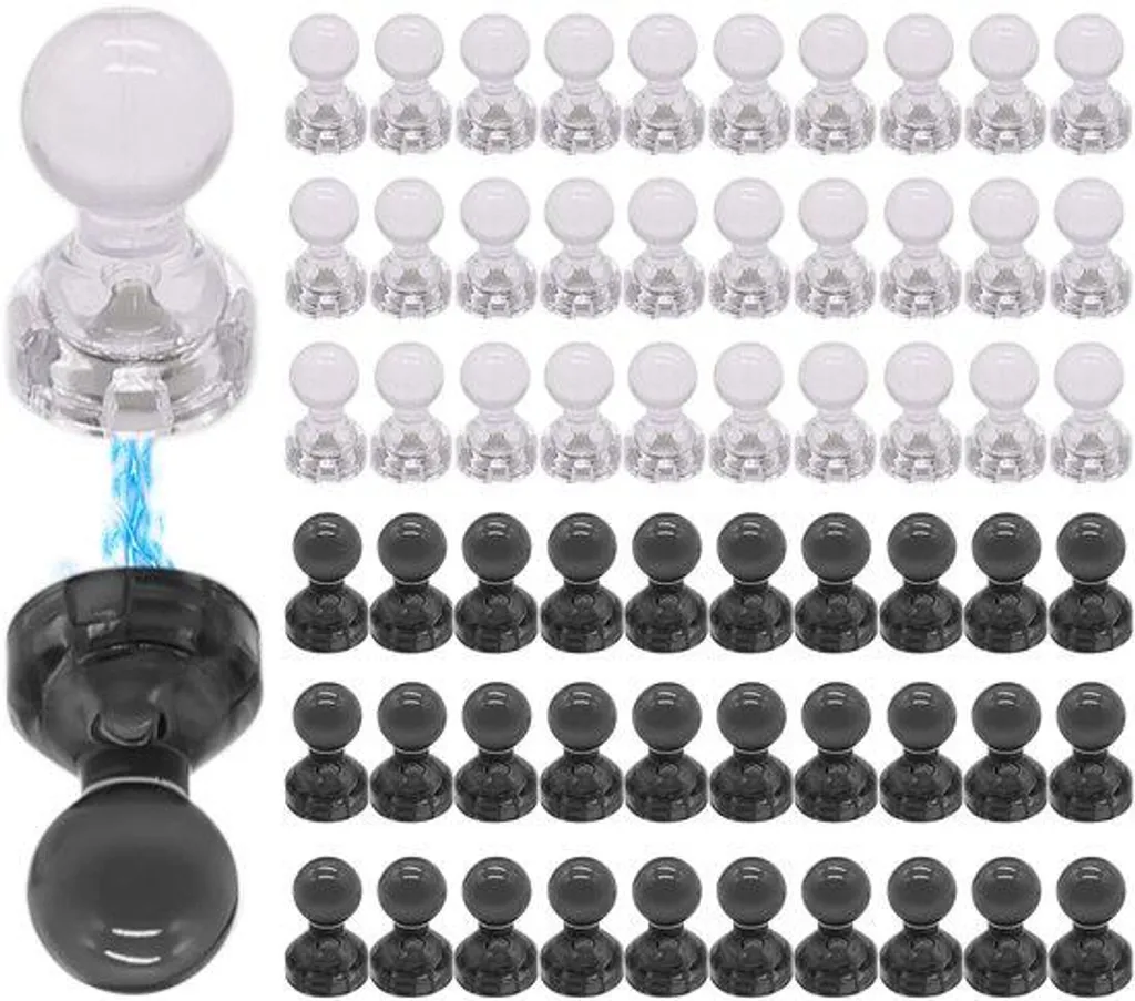 Punaises Magnétiques Haute Adhérence pour Photos et Documents - Pack de 60