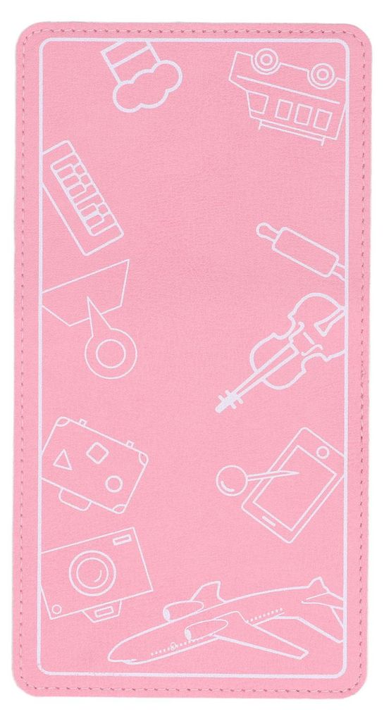 Flexibler, faltbarer und tragbarer Handyhalter für Flugzeuge, ideal für Tablets und Handys auf Reisen, Pink