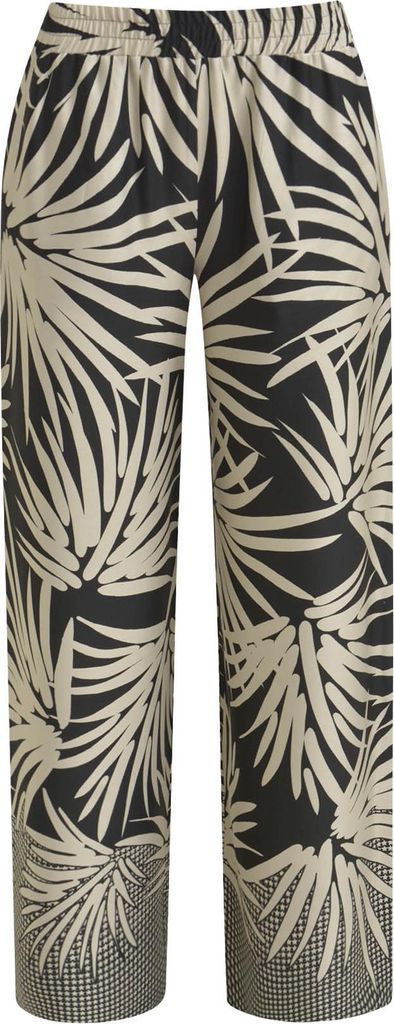 widleg pants with elastic waist