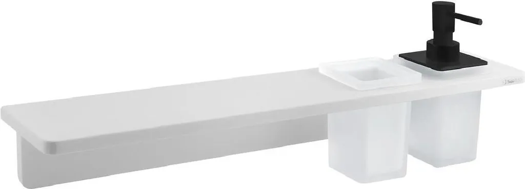 Étagère de Salle de Bain avec Distributeur et Verres Sapho Abeline 50cm