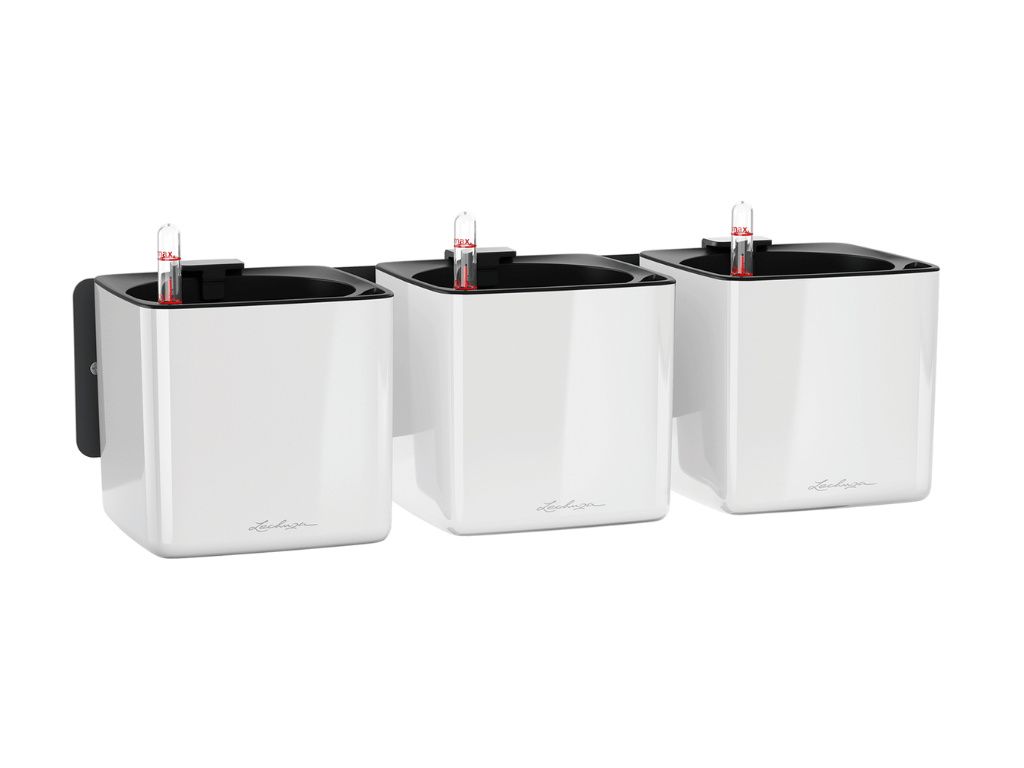 Lechuza Sada 3 samozavlažovacích květináčů Cube Glossy Obrázek produktu 