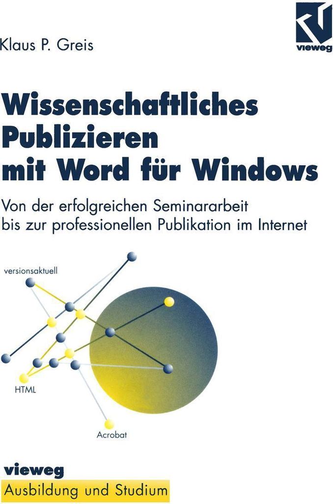 Wissenschaftliches Publizieren mit Word für Windows
