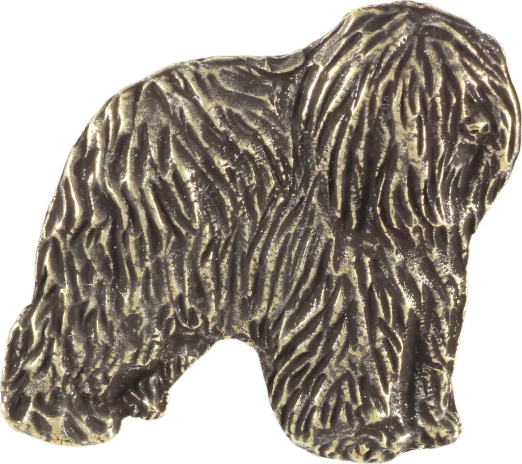 Bijou pour Chien : Broche Argentée Berger Polonais de Plaine II Chic