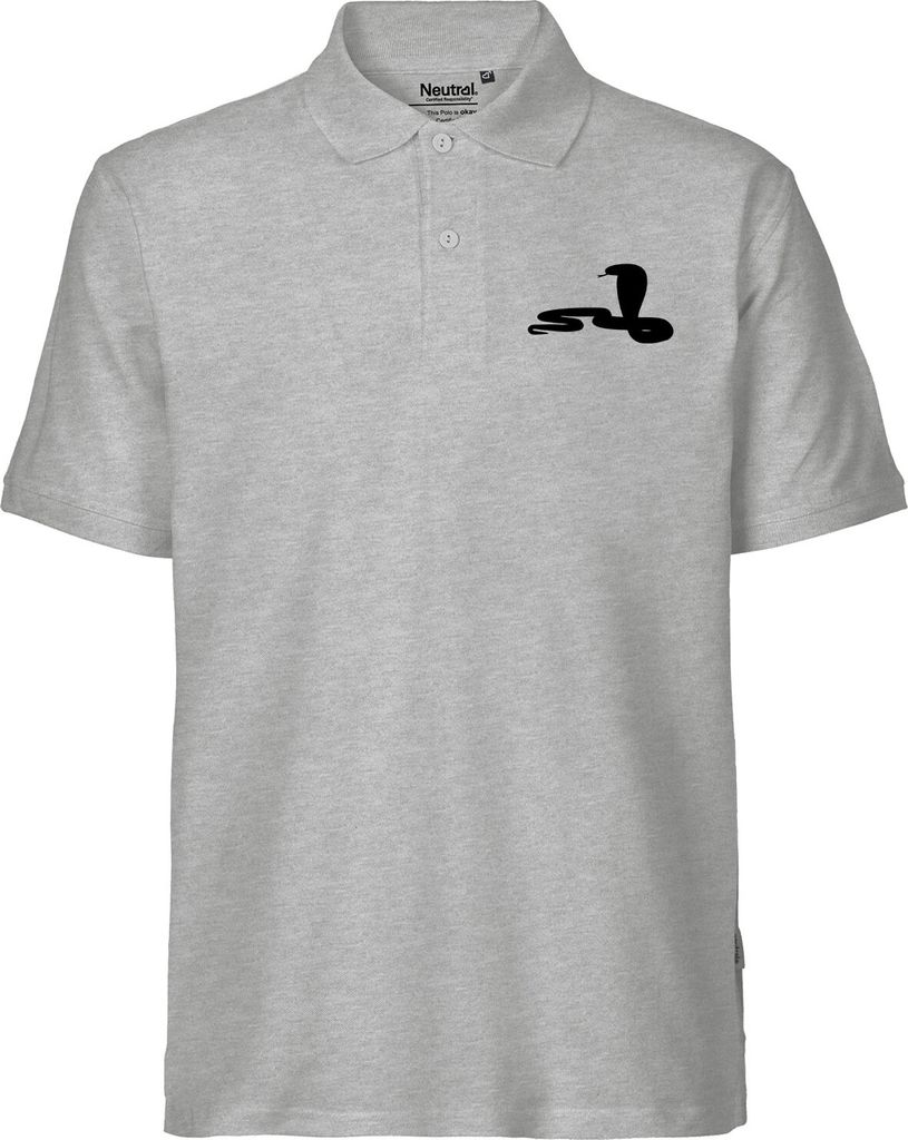 Huuraa Männershirt Schlange Kobra Silhouette Geschenk Größe M Sport Grey Bio Baumwolle Fairtrade Schlange Kobra Überraschung