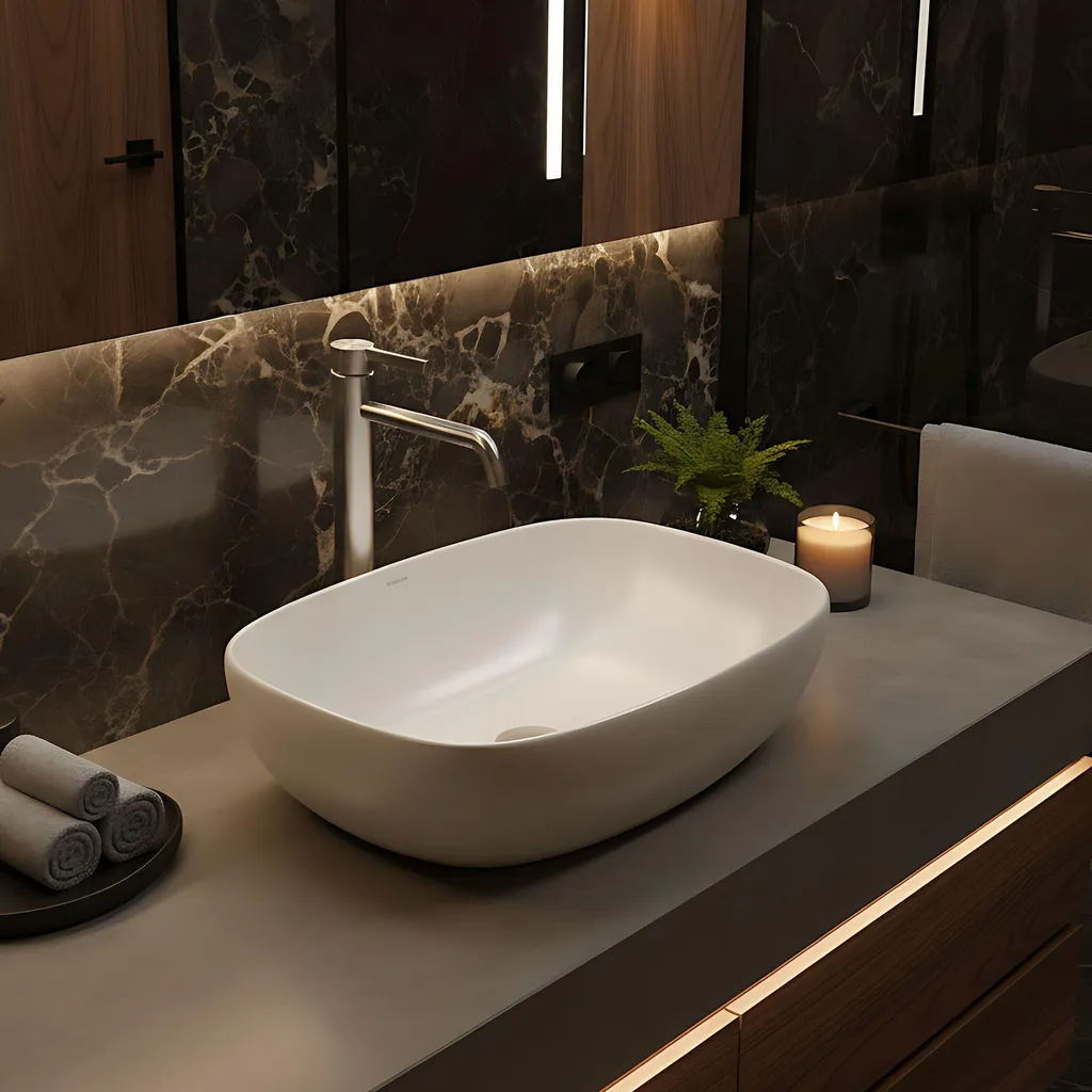 Rubinetto Lavabo Rea Foster Brush Steel - 9