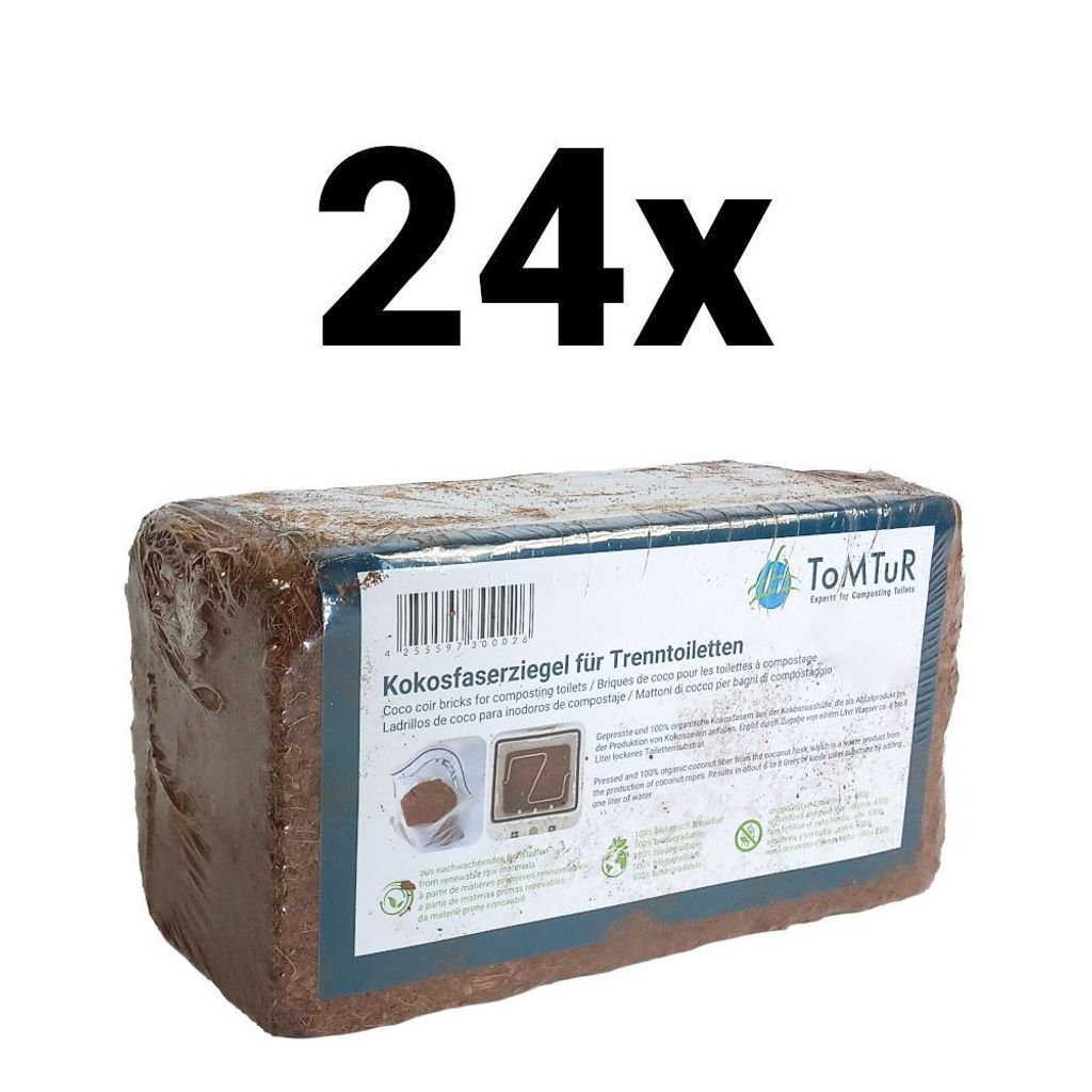 Tehly z kokosových vlákien (štartér kompostu) skladovacie Obrázok produktu 